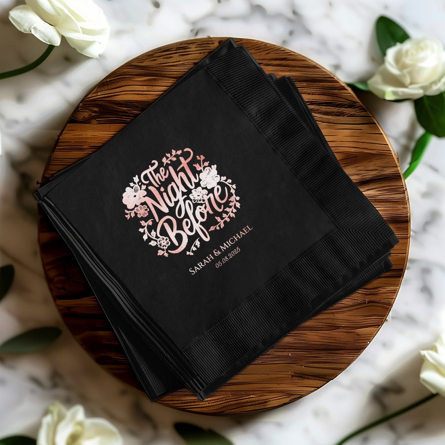 The Night Before Personalized Wedding Napkins product type
