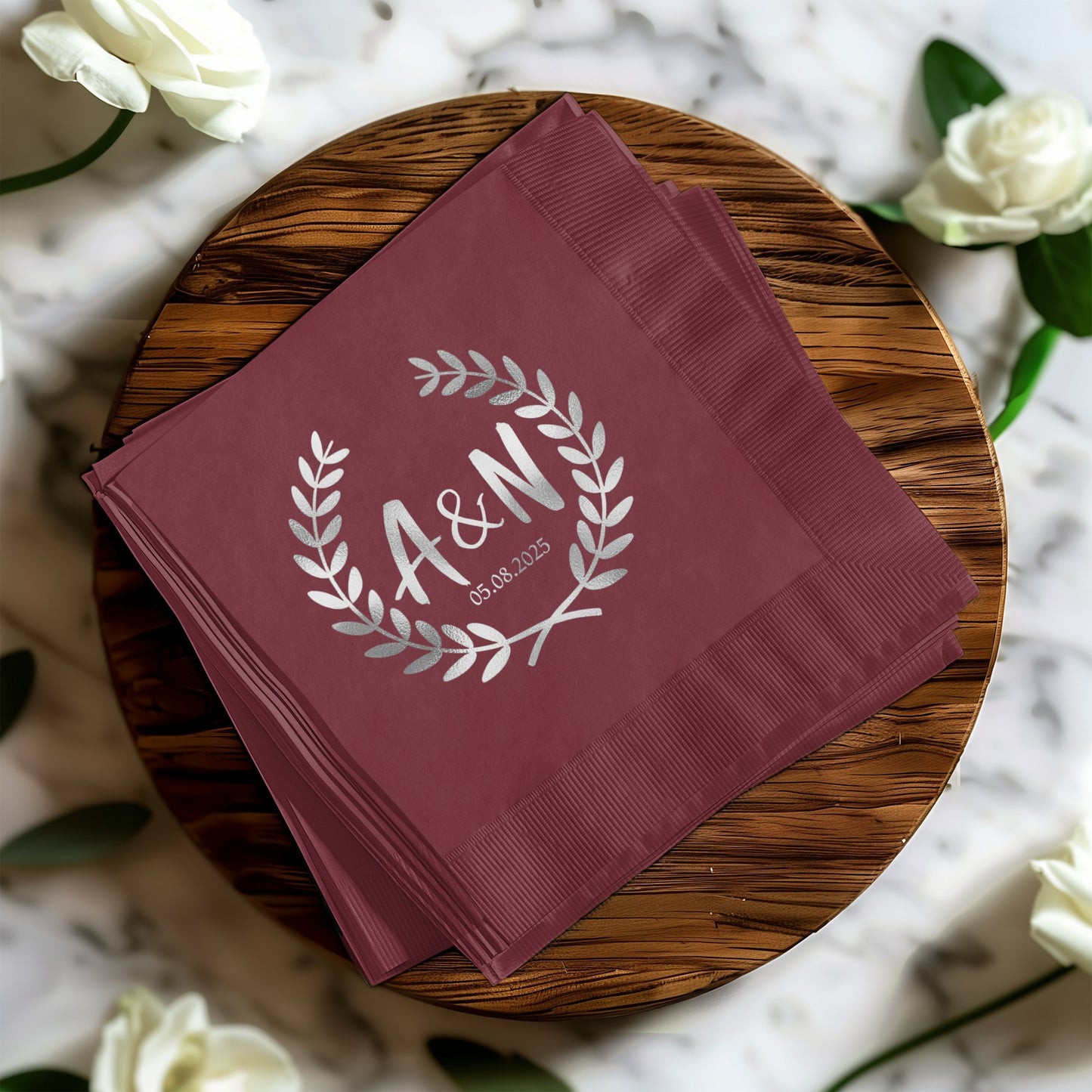 Personalized Monogram Wedding Napkin product