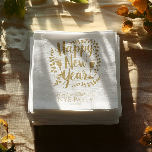 Happy New Year Party Personalized Napkins product type