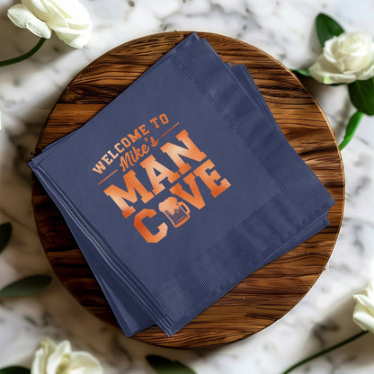 Welcome To Mike's Man Cave Bar Napkins product type