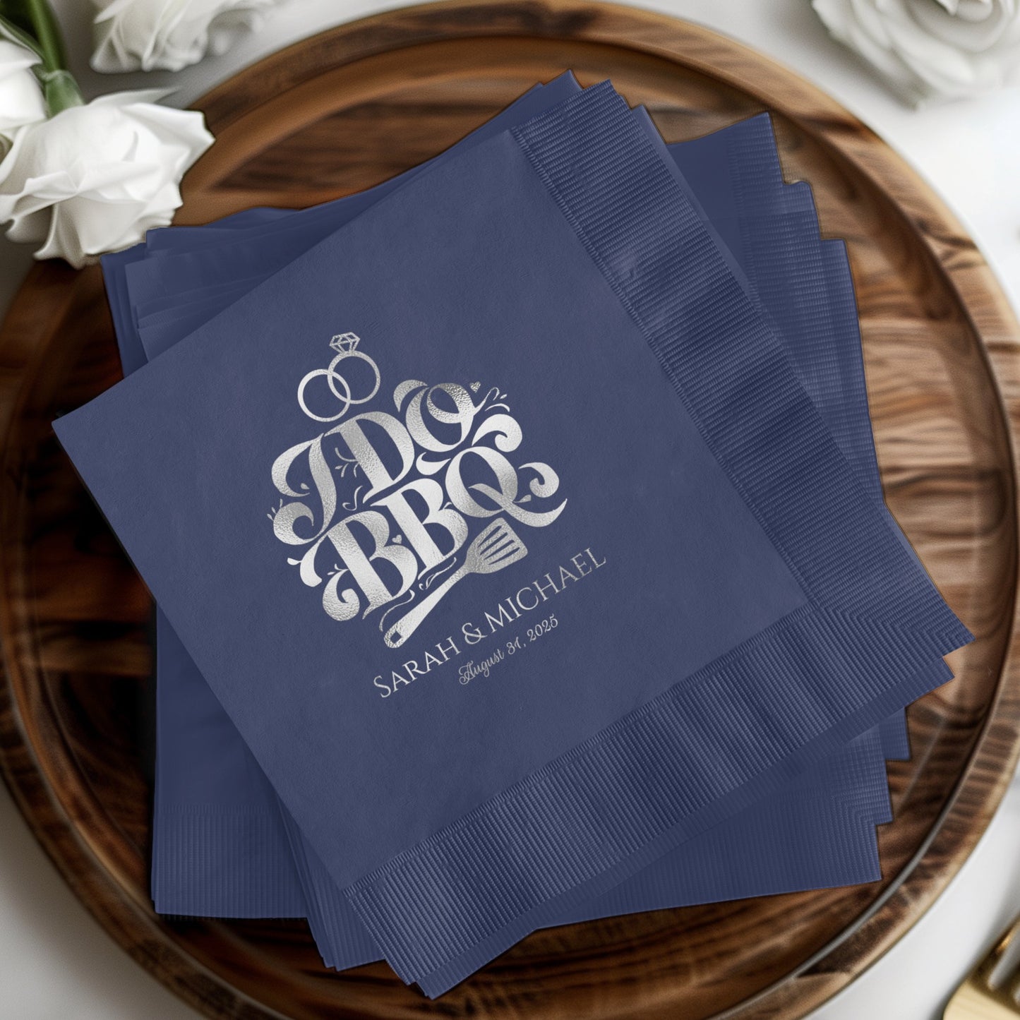 Personalized I Do BBQ Wedding Napkins product type