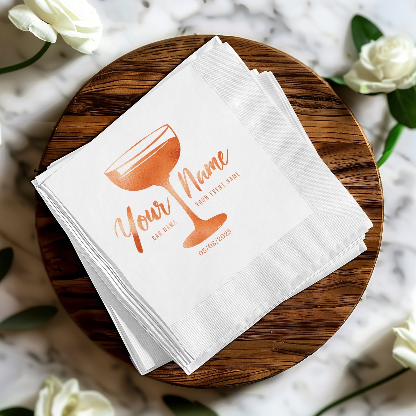 Personalized Cocktail Party Custom Napkin Product