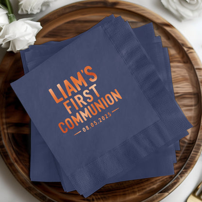 Liam's First Communion Personalized Napkins product type
