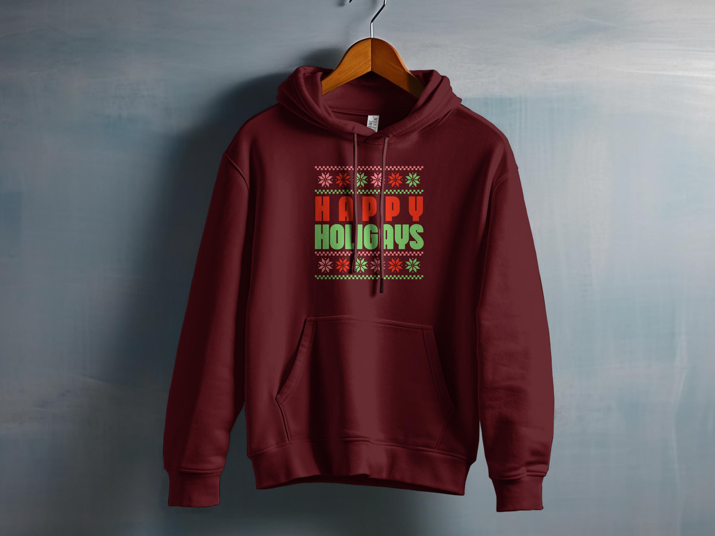 Festive Happy Holidays Graphic Unisex Hoodie product