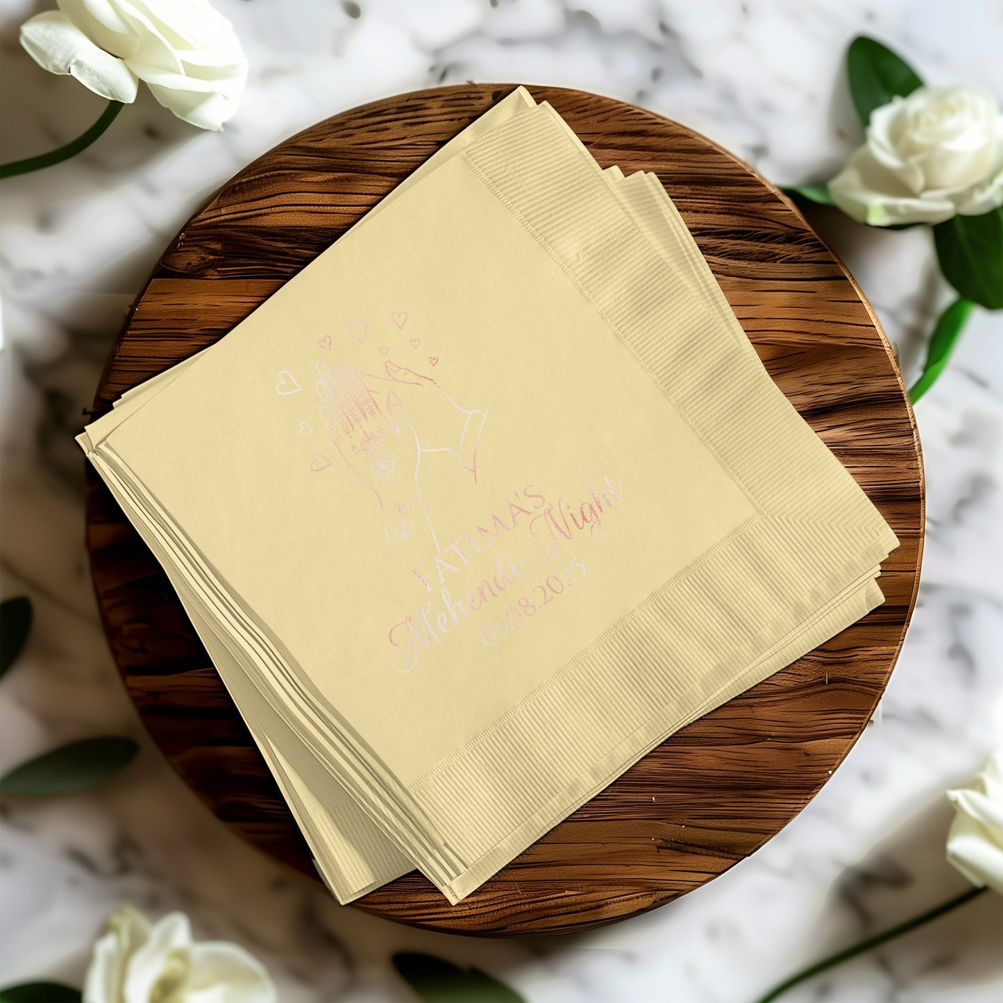 Personalized Elegant Wedding Napkins product