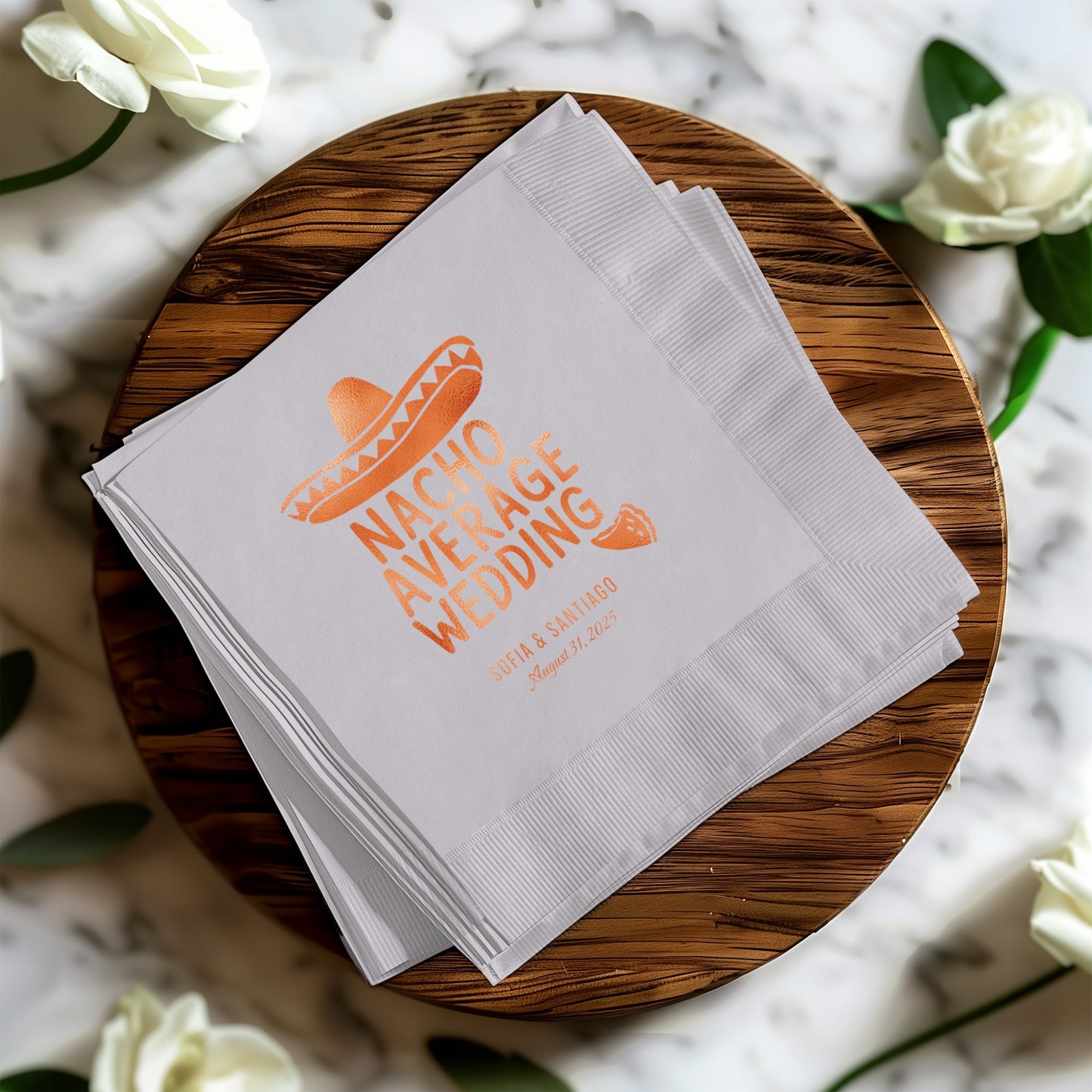 Nacho Average Wedding Custom Printed Napkin product