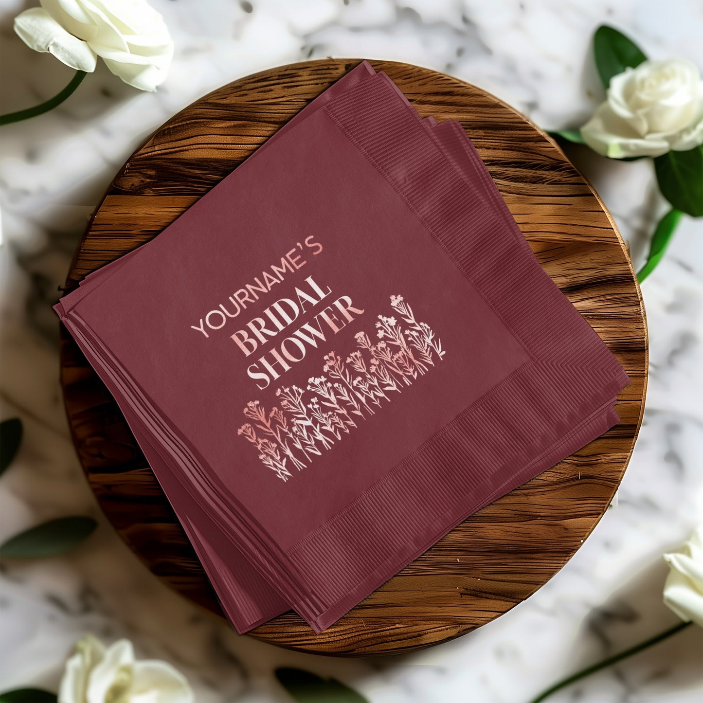 Personalized Bridal Shower Napkins product type