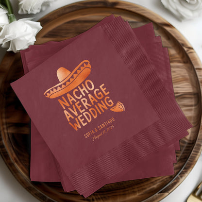 Personalized Nacho Average Wedding Napkins product