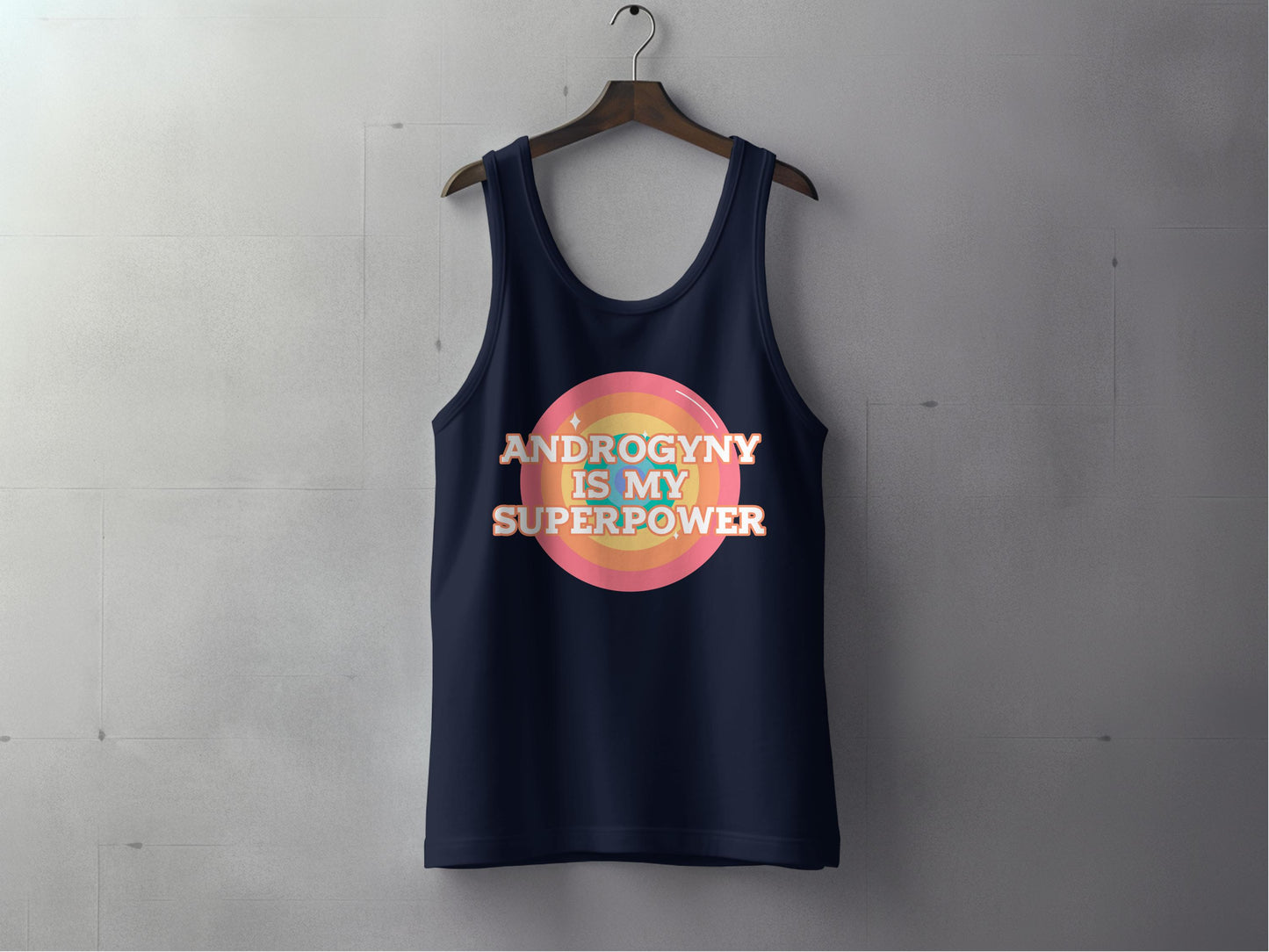 Androgyny is My Superpower Graphic Design Tank product type