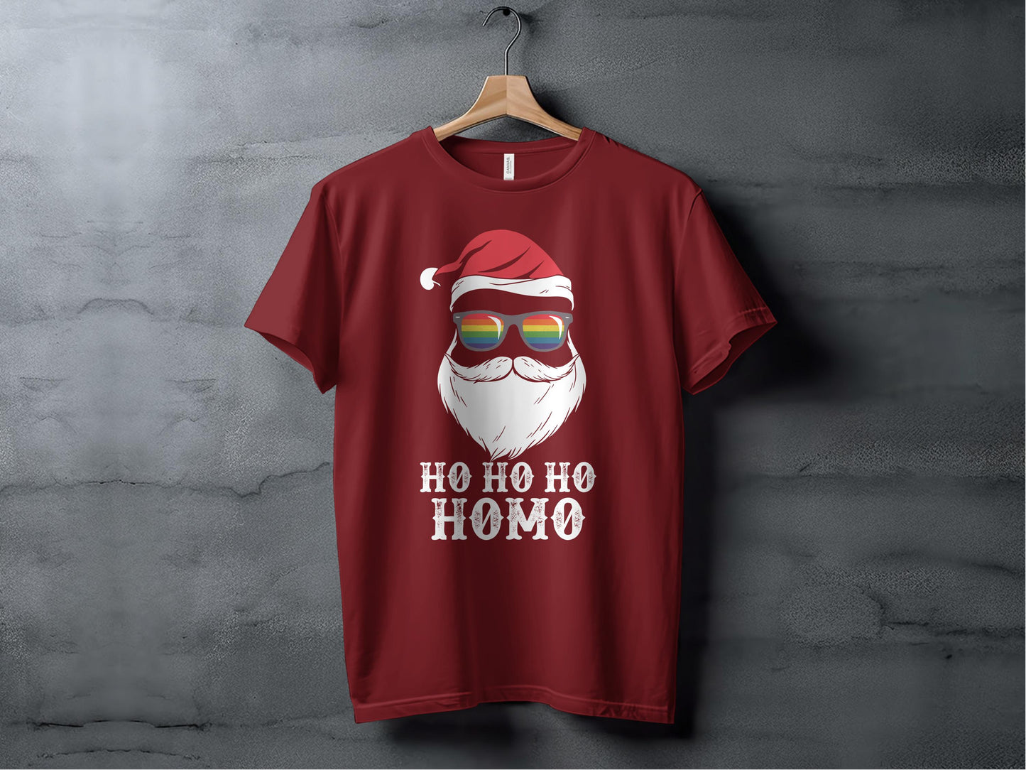 Ho Ho Ho Homo Santa Claus Graphic T-Shirt product type