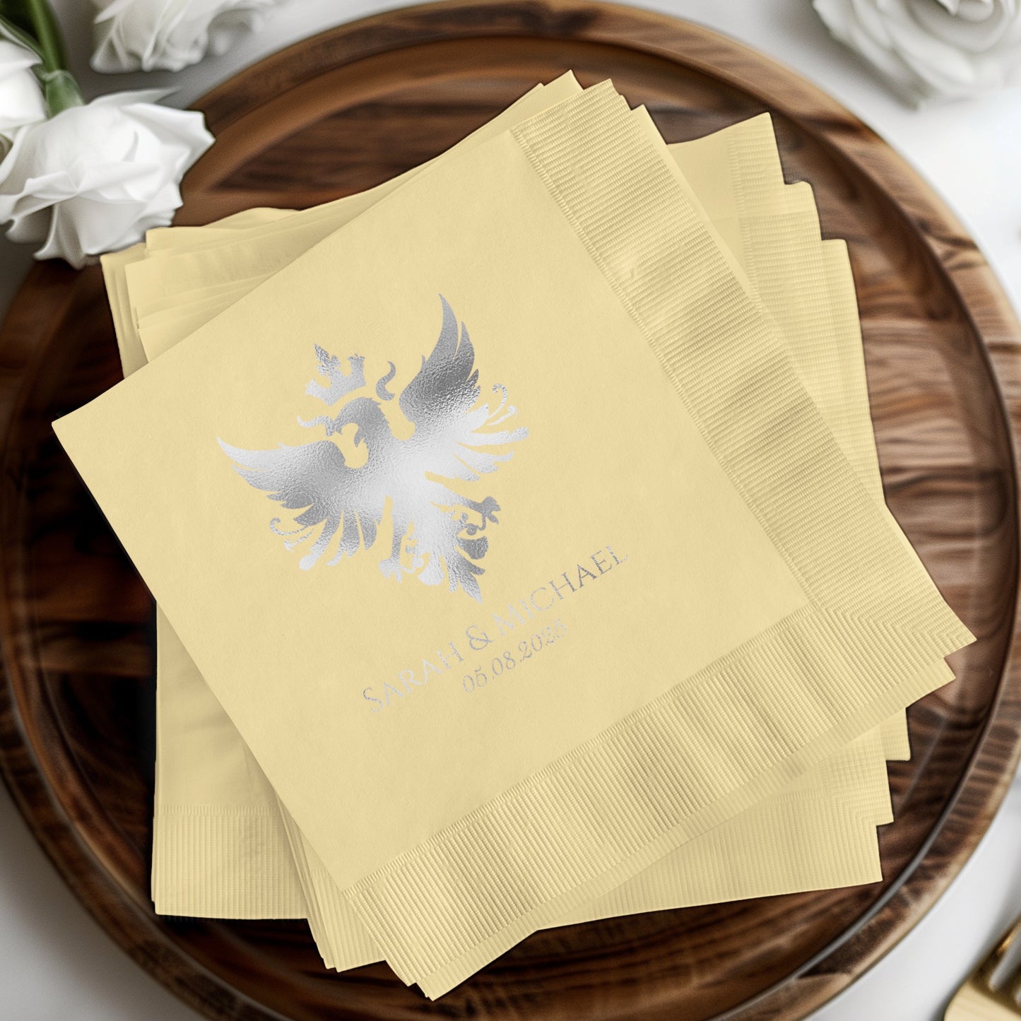 Personalized Wedding Date Napkins product