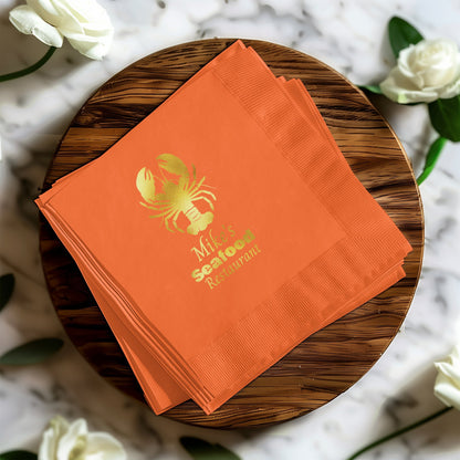 Mike's Seafood Restaurant Branded Napkins product