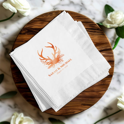 Elegant Personalized Wedding Napkin Product