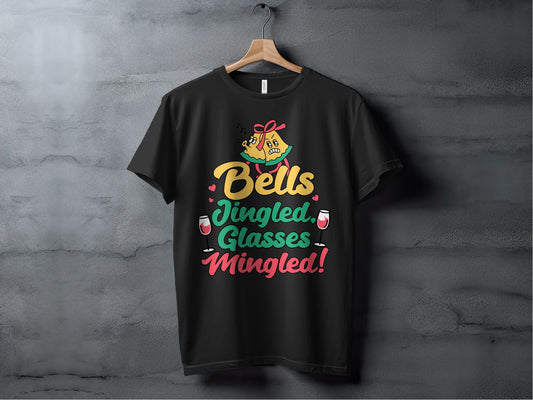 Bells Jingled Glasses Mingled Festive Shirt product