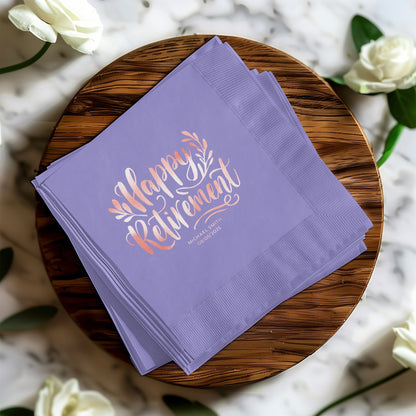 Happy Retirement Napkins Elegant Event Party product type
