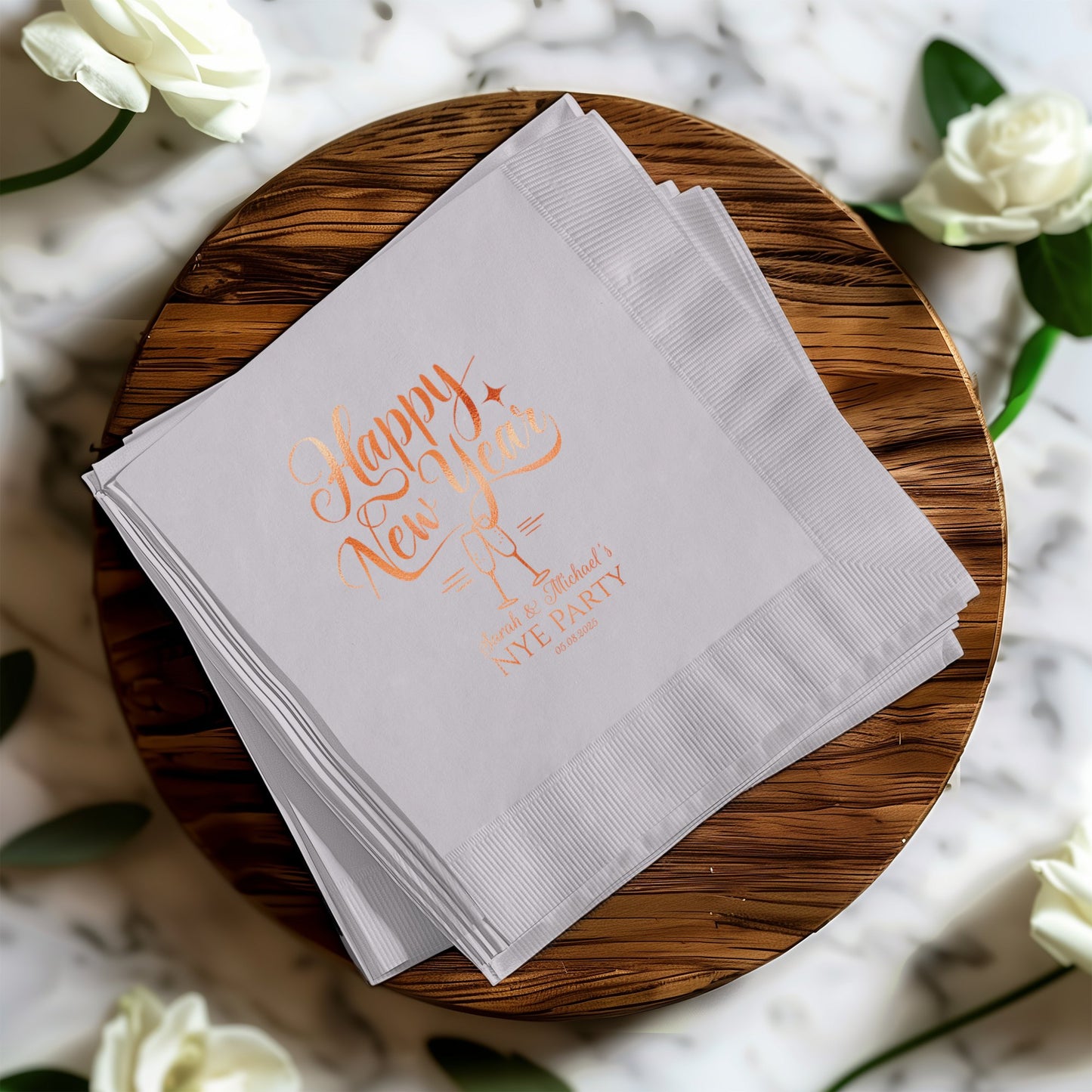 Happy New Year NYE Party Beverage Napkins product type