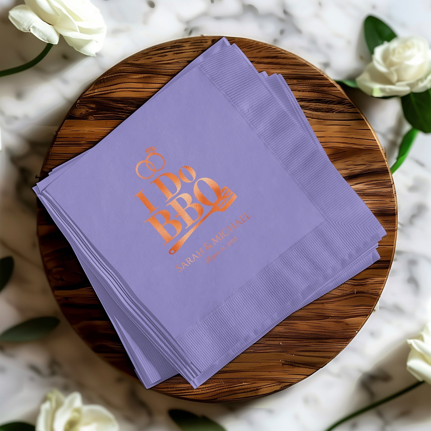 Celebrate BBQ Wedding with Custom Printed Napkins product type