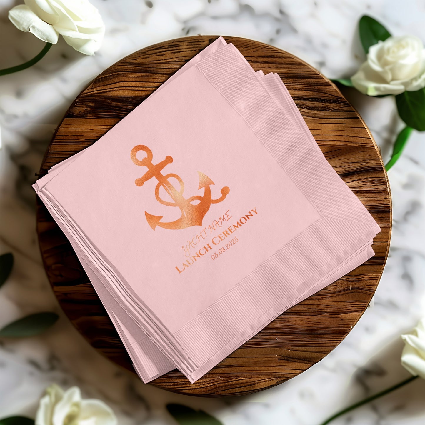 Elegant Launch Ceremony Personalized Napkins product