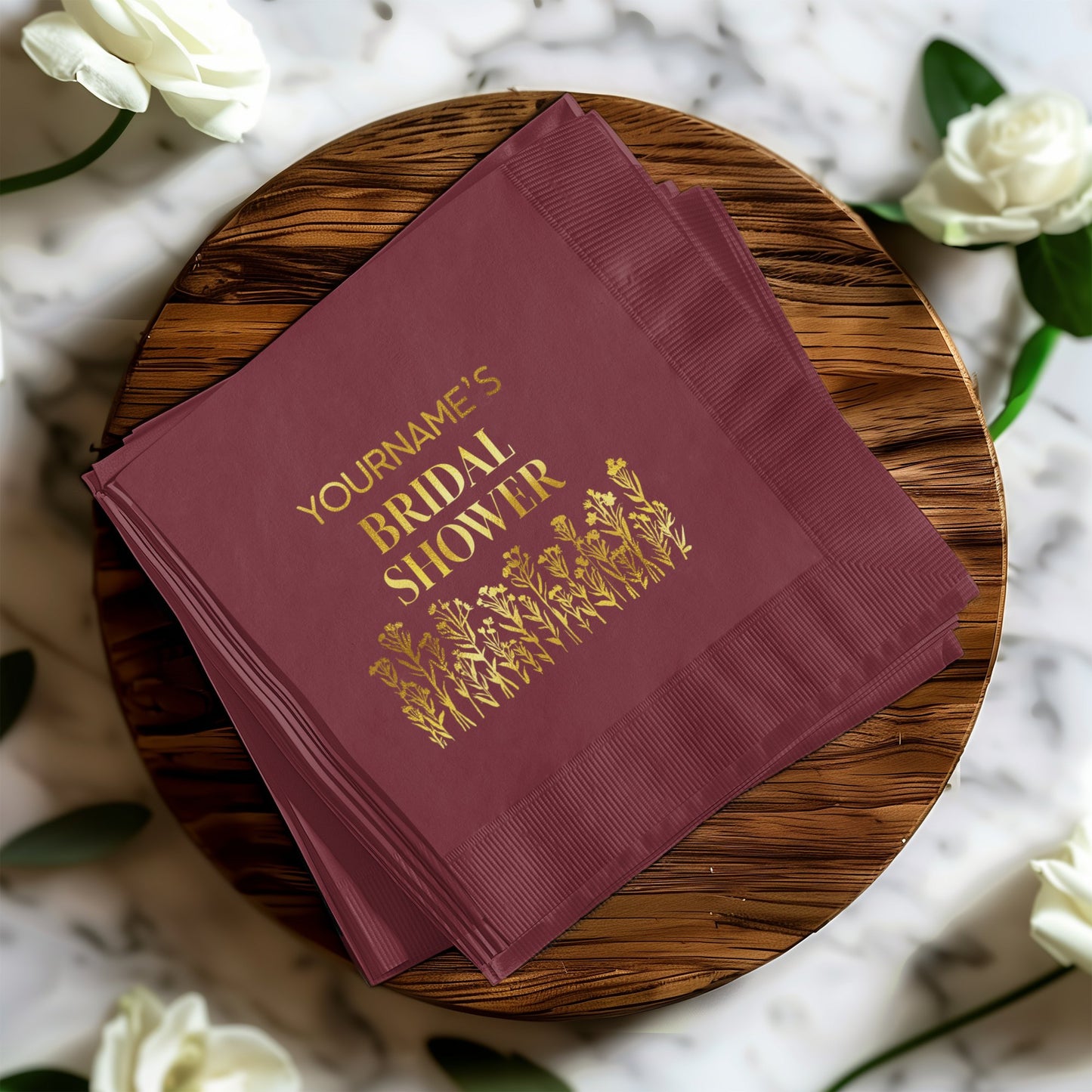 Customized Bridal Shower Napkins for Special Event product