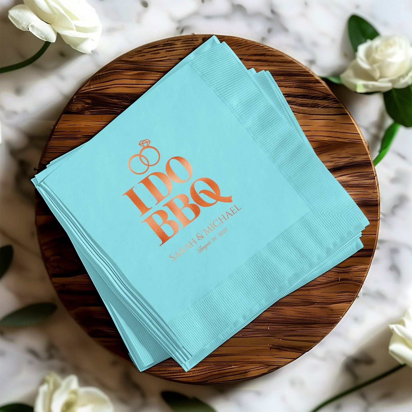 Custom Wedding BBQ Napkins Special Event product