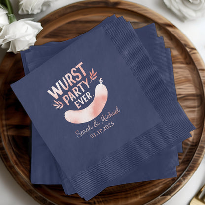 Fun Personalized Wurst Party Ever Custom Napkin product type