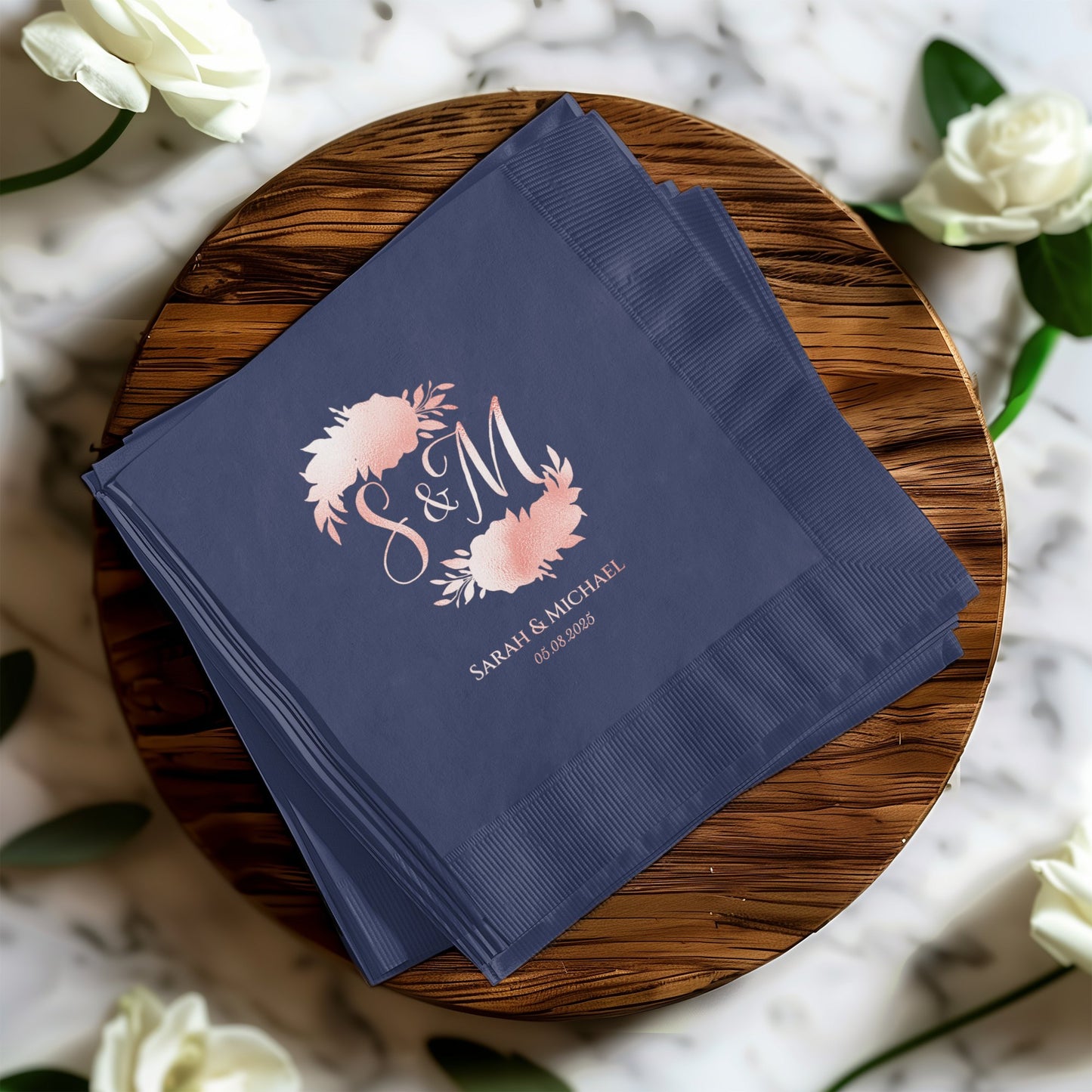 Personalized S & M Wedding Napkins product