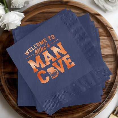 Welcome to Mike's Man Cave Napkins product type