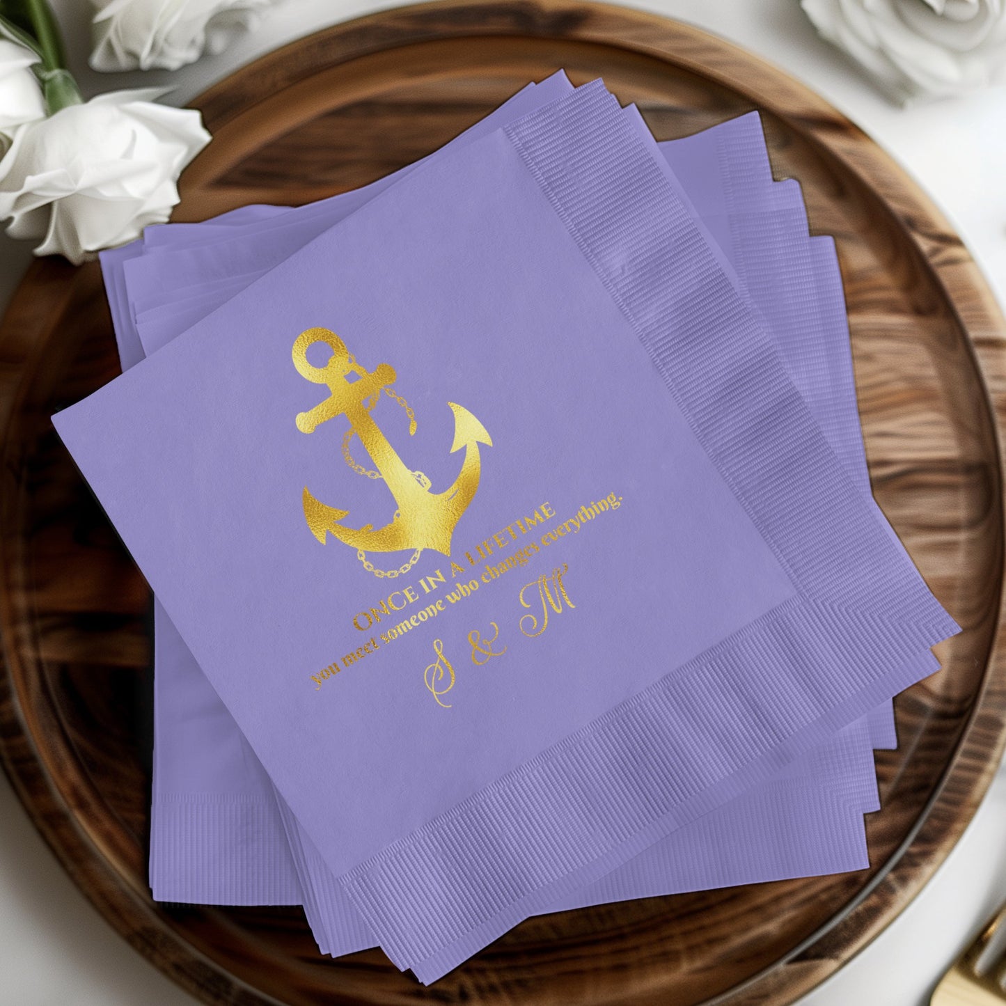Once In A Lifetime Anchor Design Napkin product type
