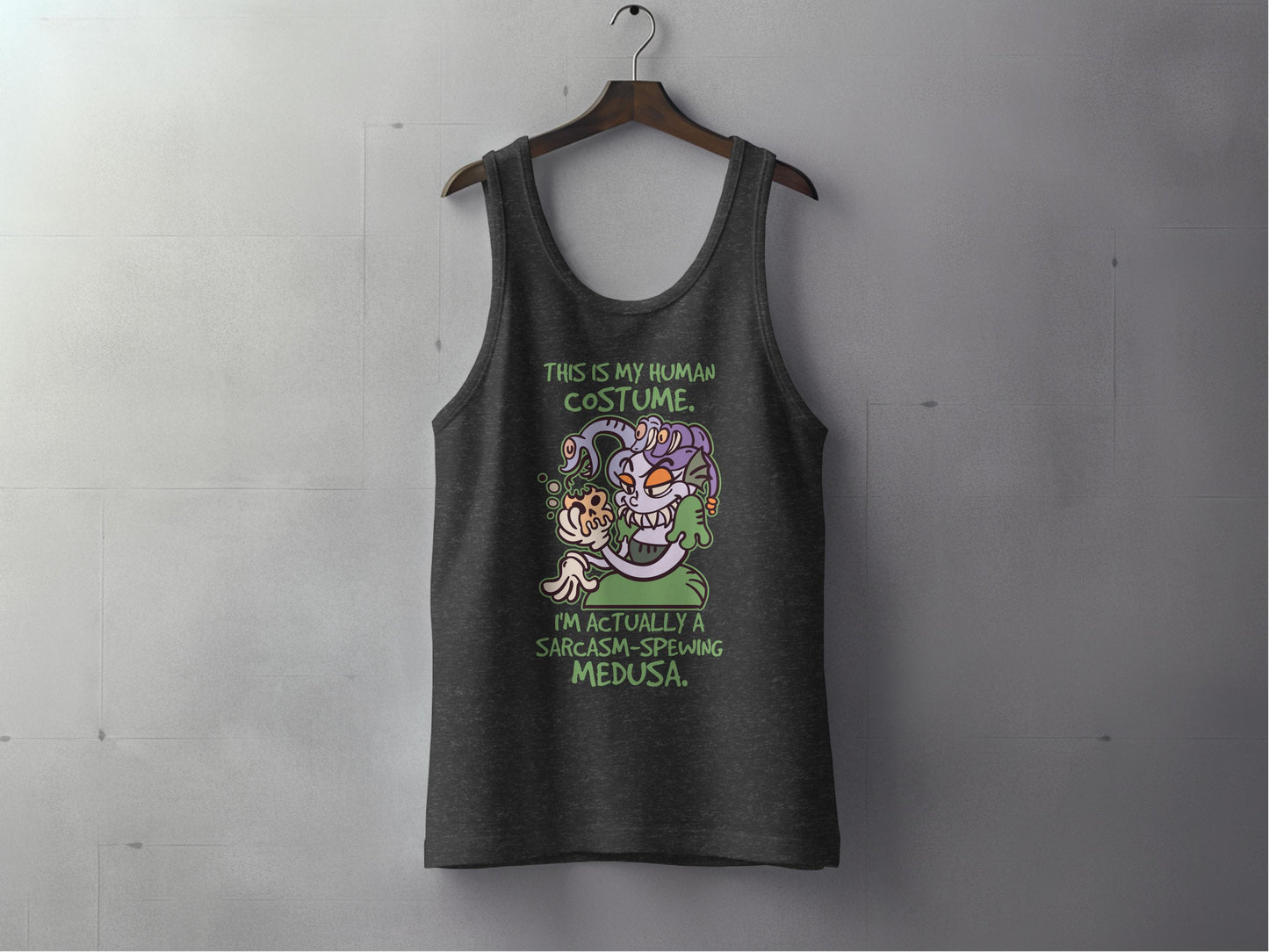 Sarcasm Speaking Medusa Human Costume Tank Top product type