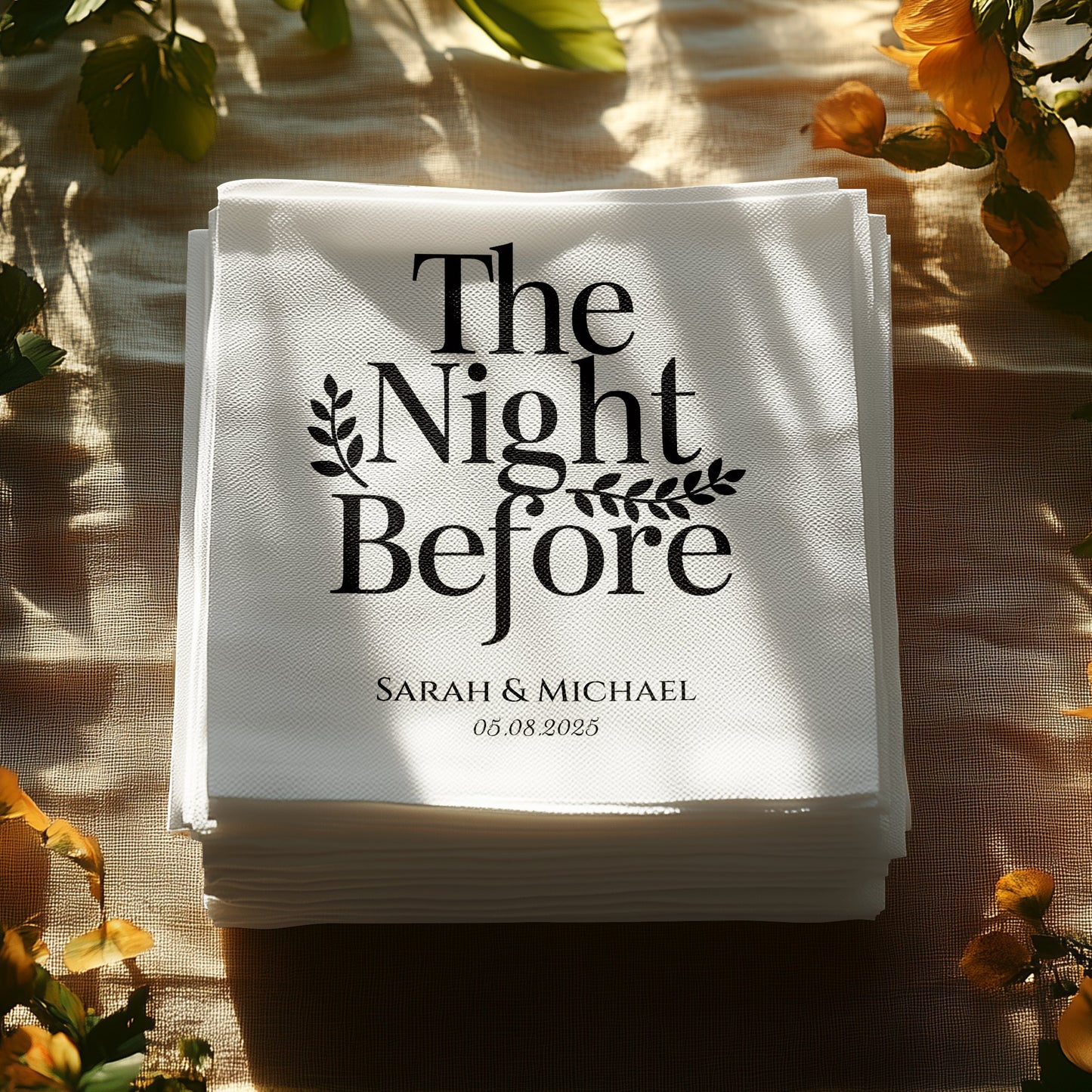 Personalized The Night Before napkins product