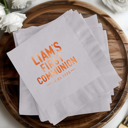 Personalized First Communion Napkin Product
