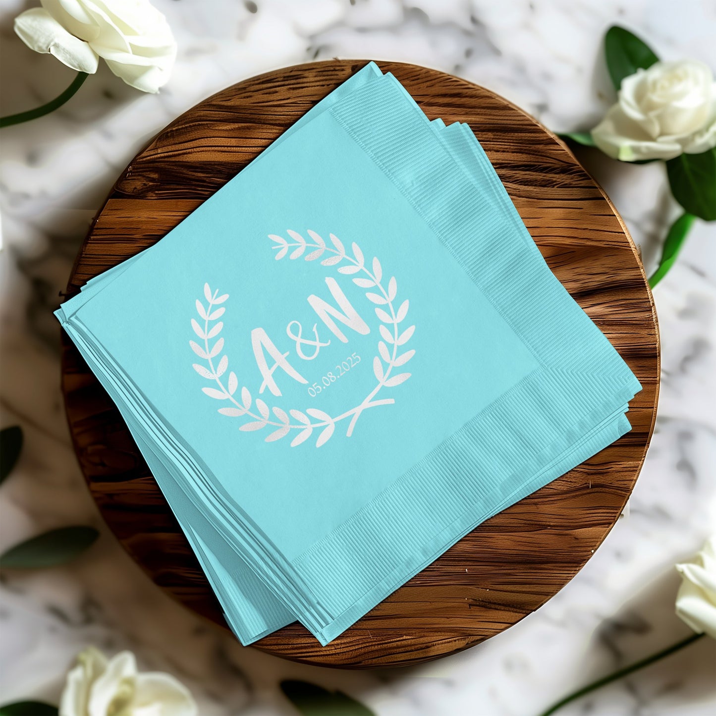 Elegant Personalized Wedding Party Napkin product