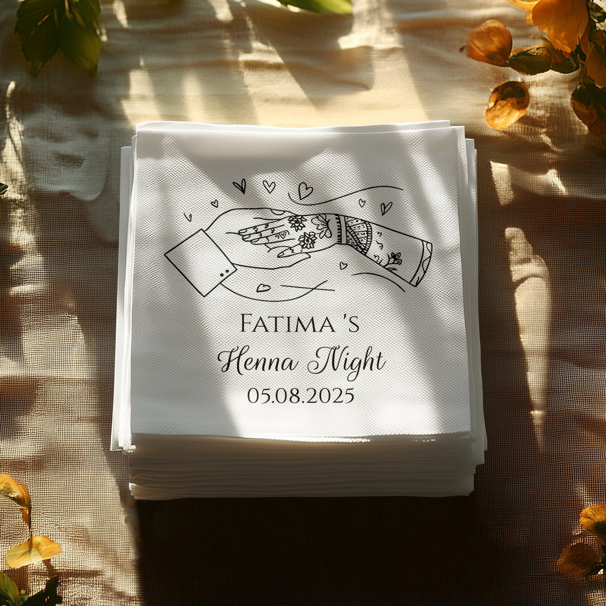 Fatima's Henna Night Custom Napkin product