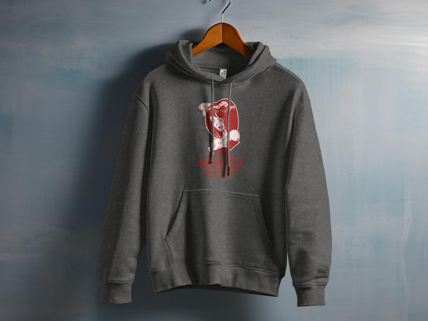 Anime-Inspired Dark Hoodie Casual Wear Product Type