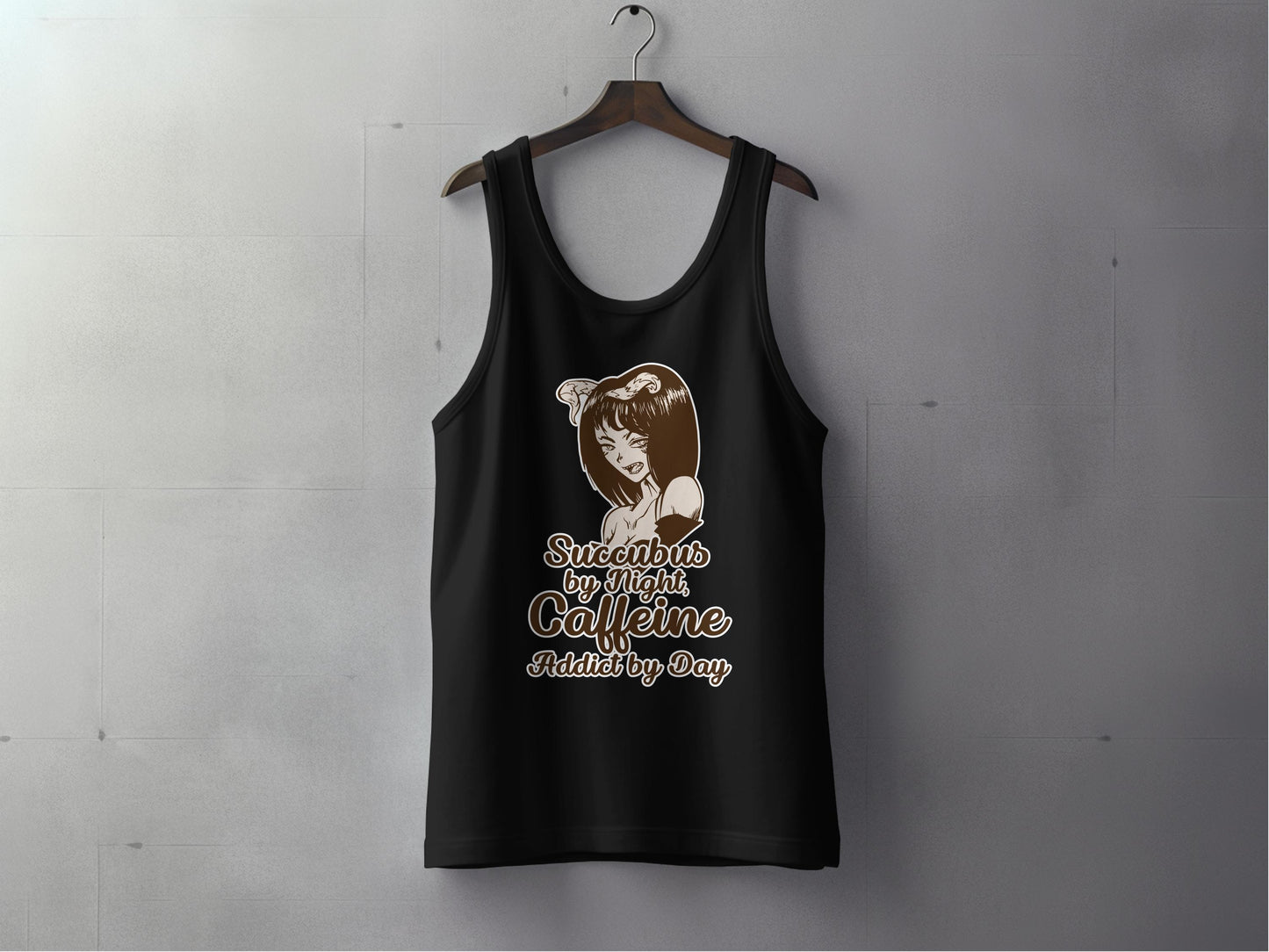 Succubus by Night Caffeine Addict by Day Tank Top product type