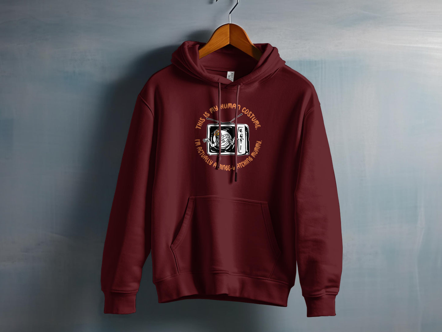 Vintage Human Costume Funny Hooded Sweatshirt product