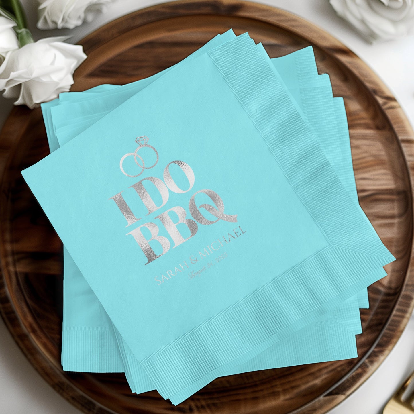 Personalized Wedding BBQ Napkins product type