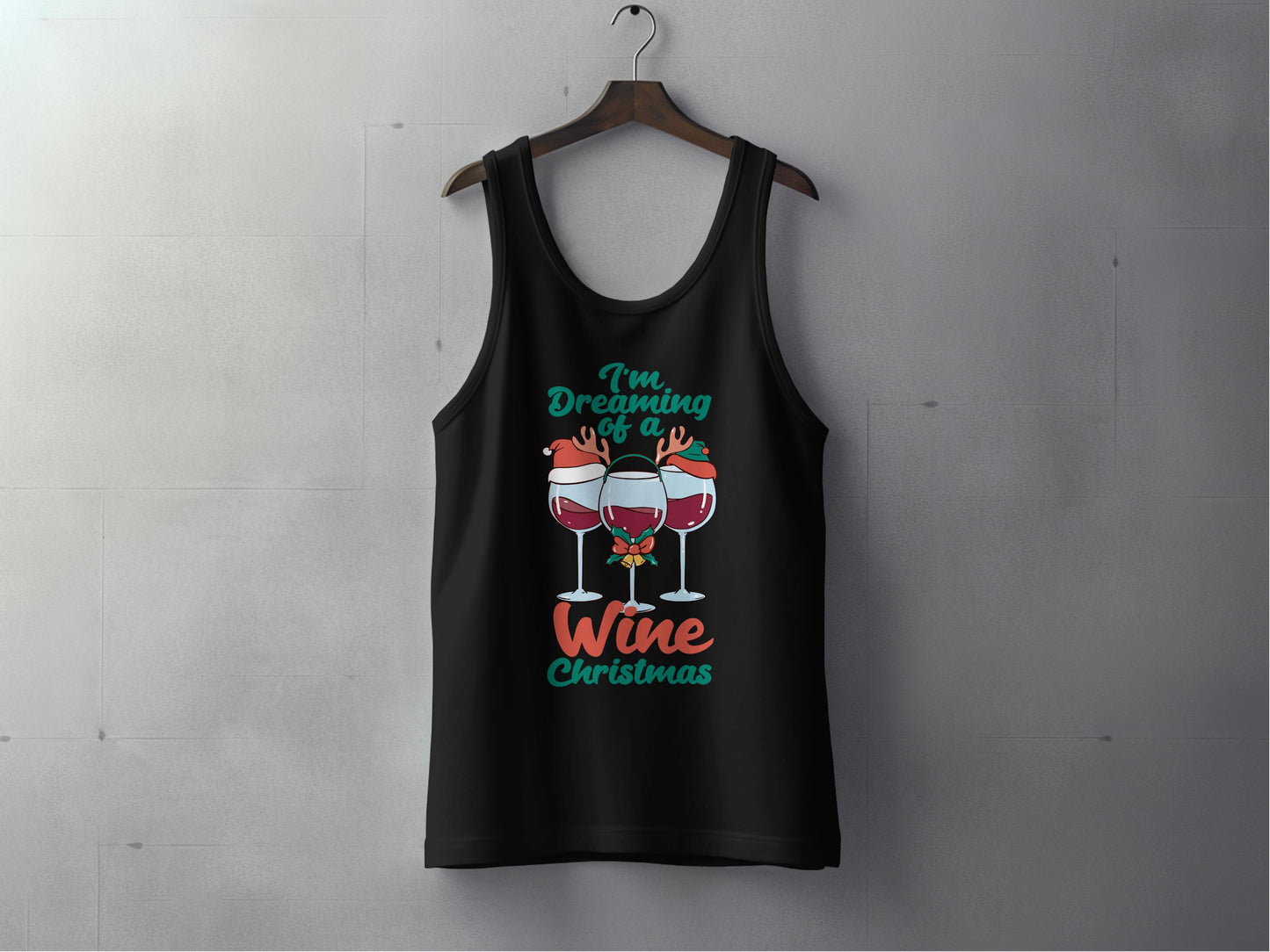 I'm Dreaming of a Wine Christmas Tank Top product type