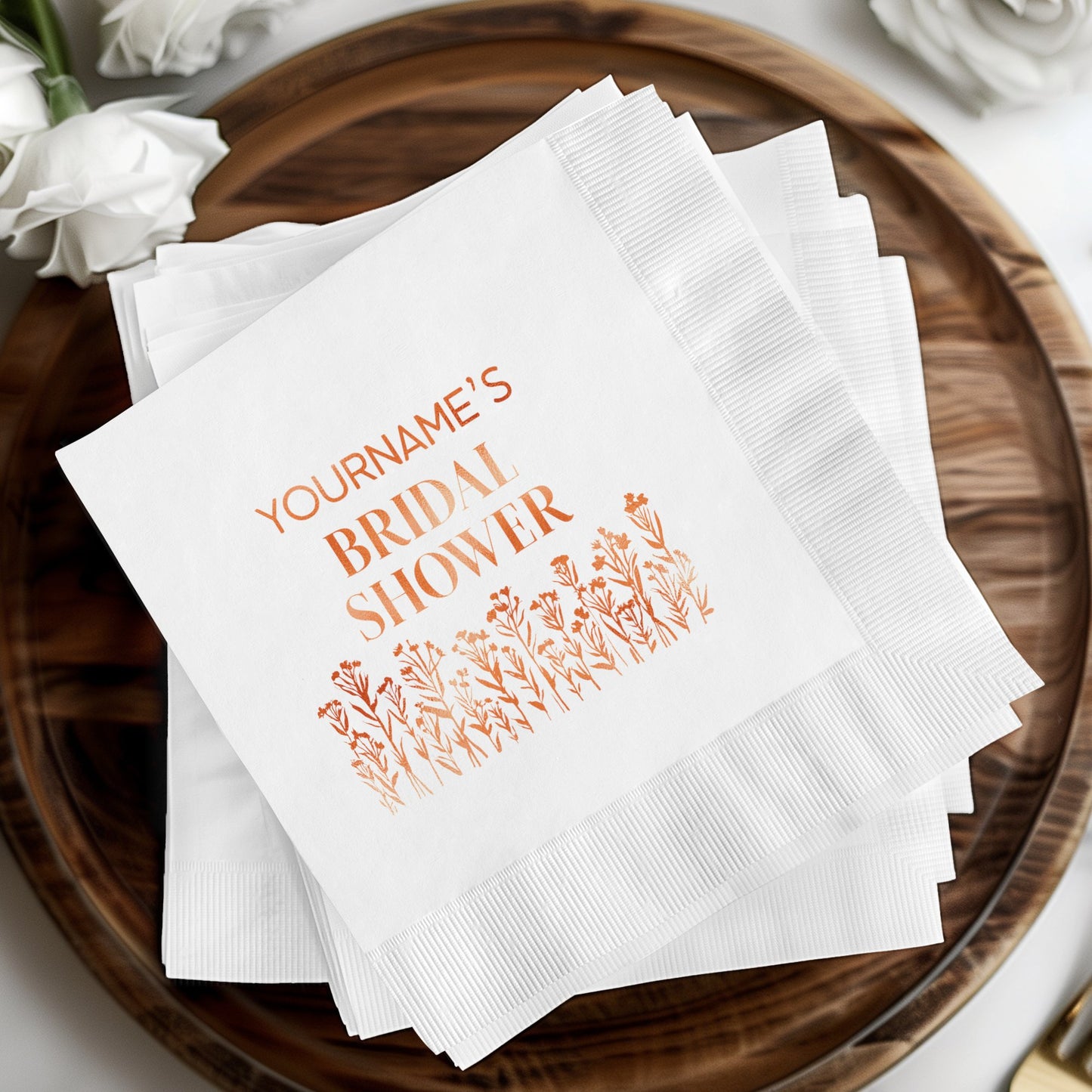 Personalized Bridal Shower Napkins party product