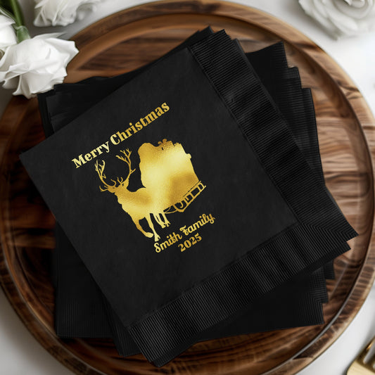 Merry Christmas Smith Family 2023 Custom Napkins product type