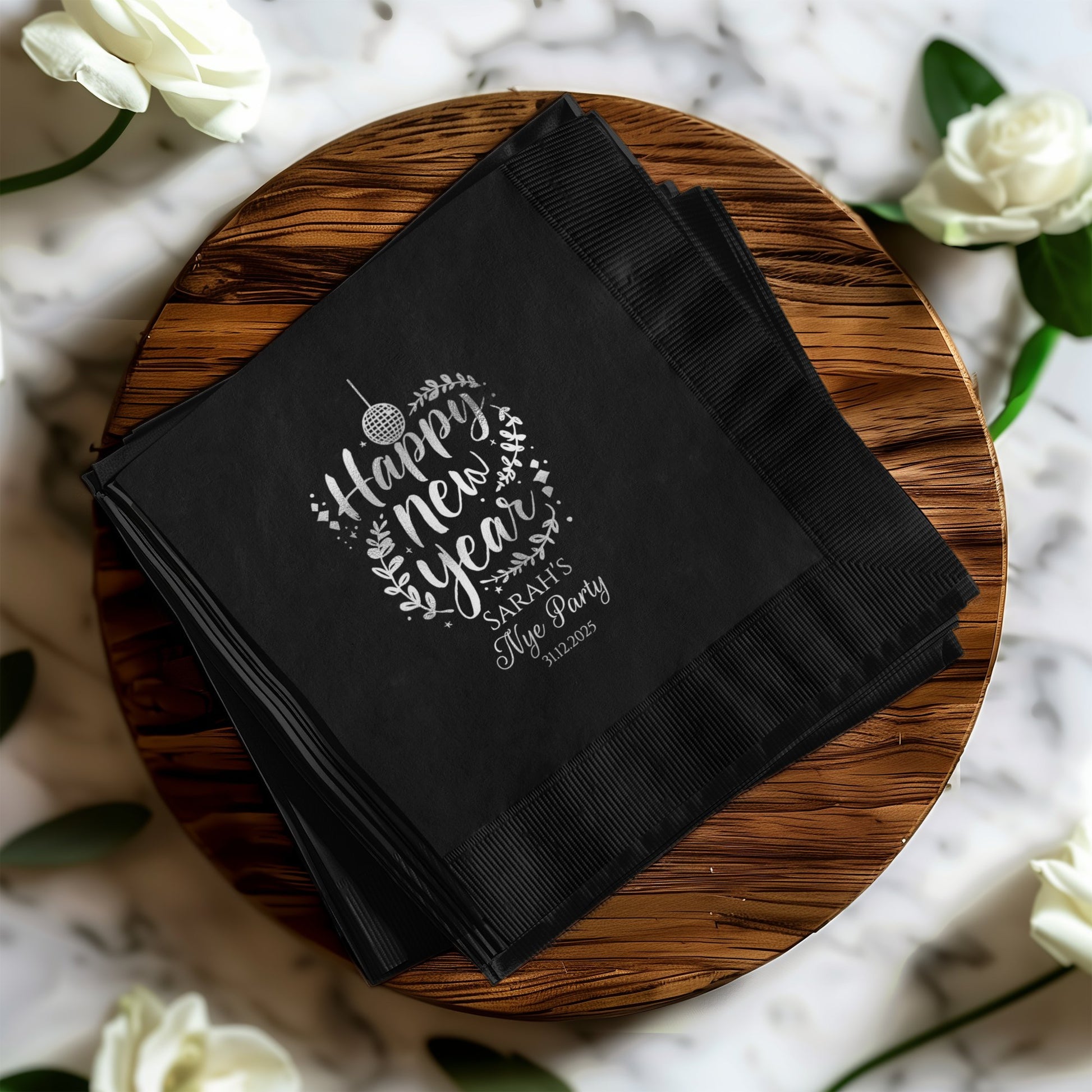 Happy New Year Party Custom Printed Napkin product type