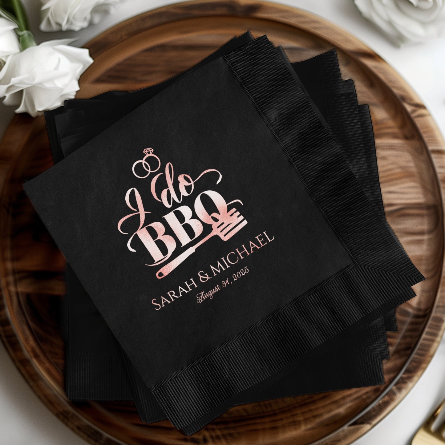 I Do BBQ Sarah Michael August 31 2023 napkin product type