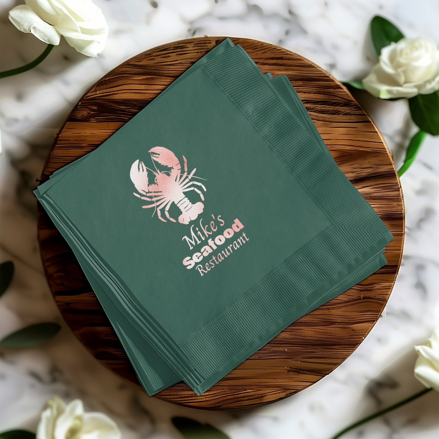 Decorative Seafood Restaurant Paper Napkin product