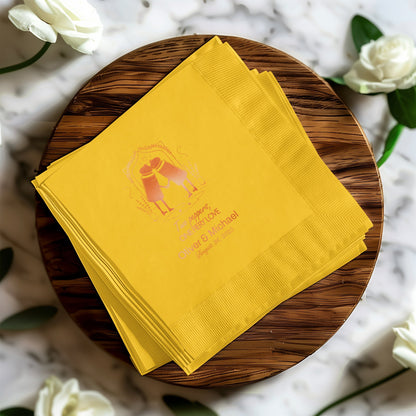 Personalized Wedding Napkins with Couple Names product