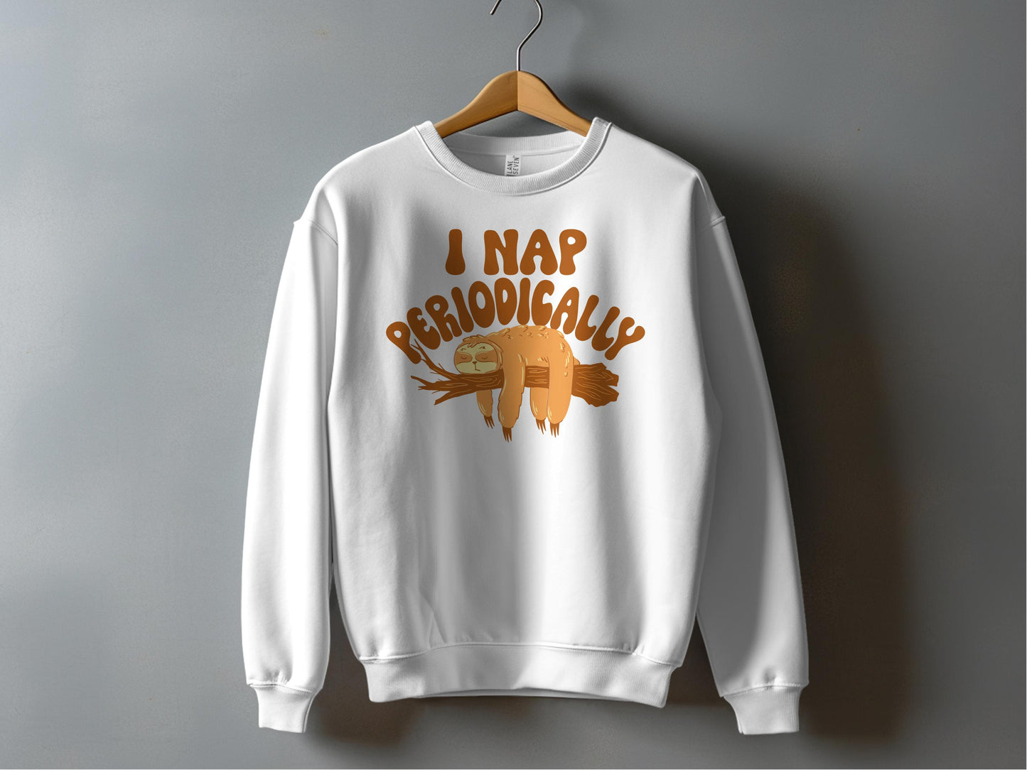 I Nap Periodically Sloth Graphic Sweatshirt product