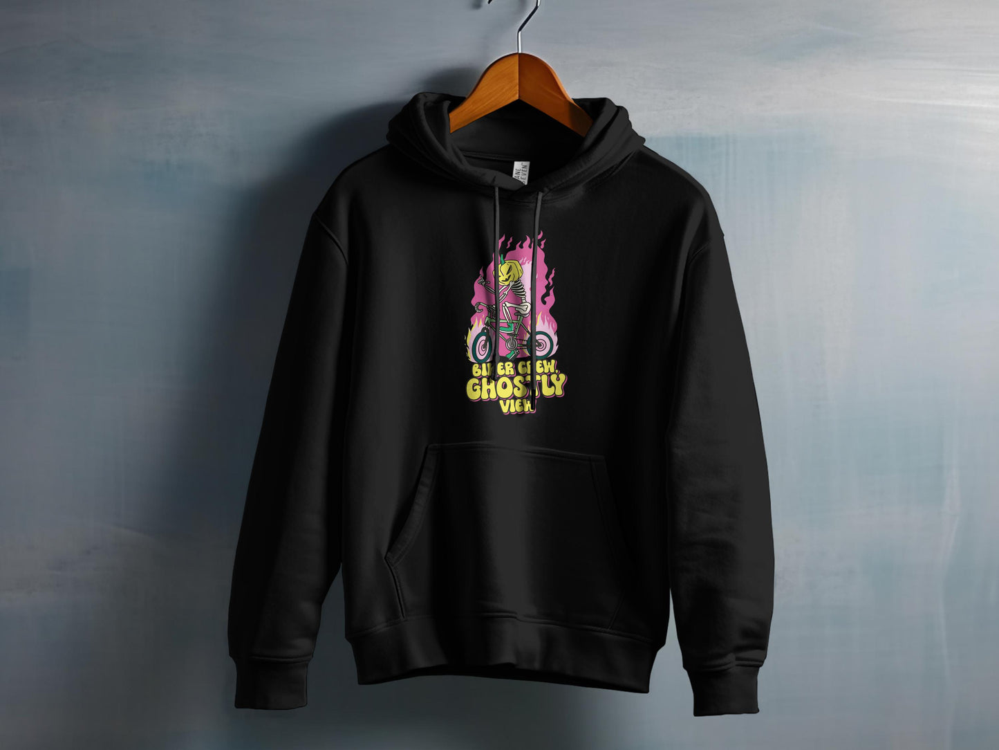 Embrace Ghostly Vibe with Our Graphic Hoodie product