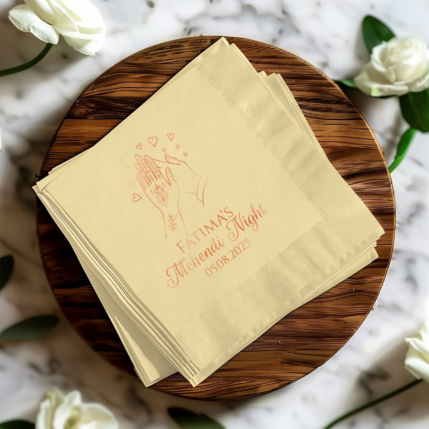 Personalized Fatima's Mehend Night 2023 Napkin product type