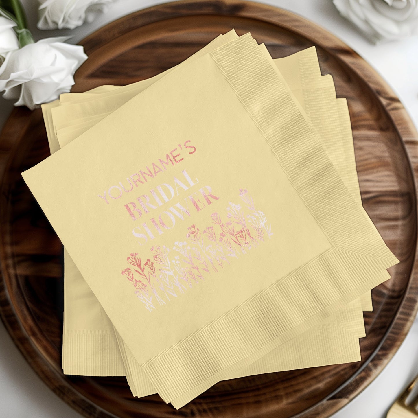 Custom Bridal Shower Party Napkins product