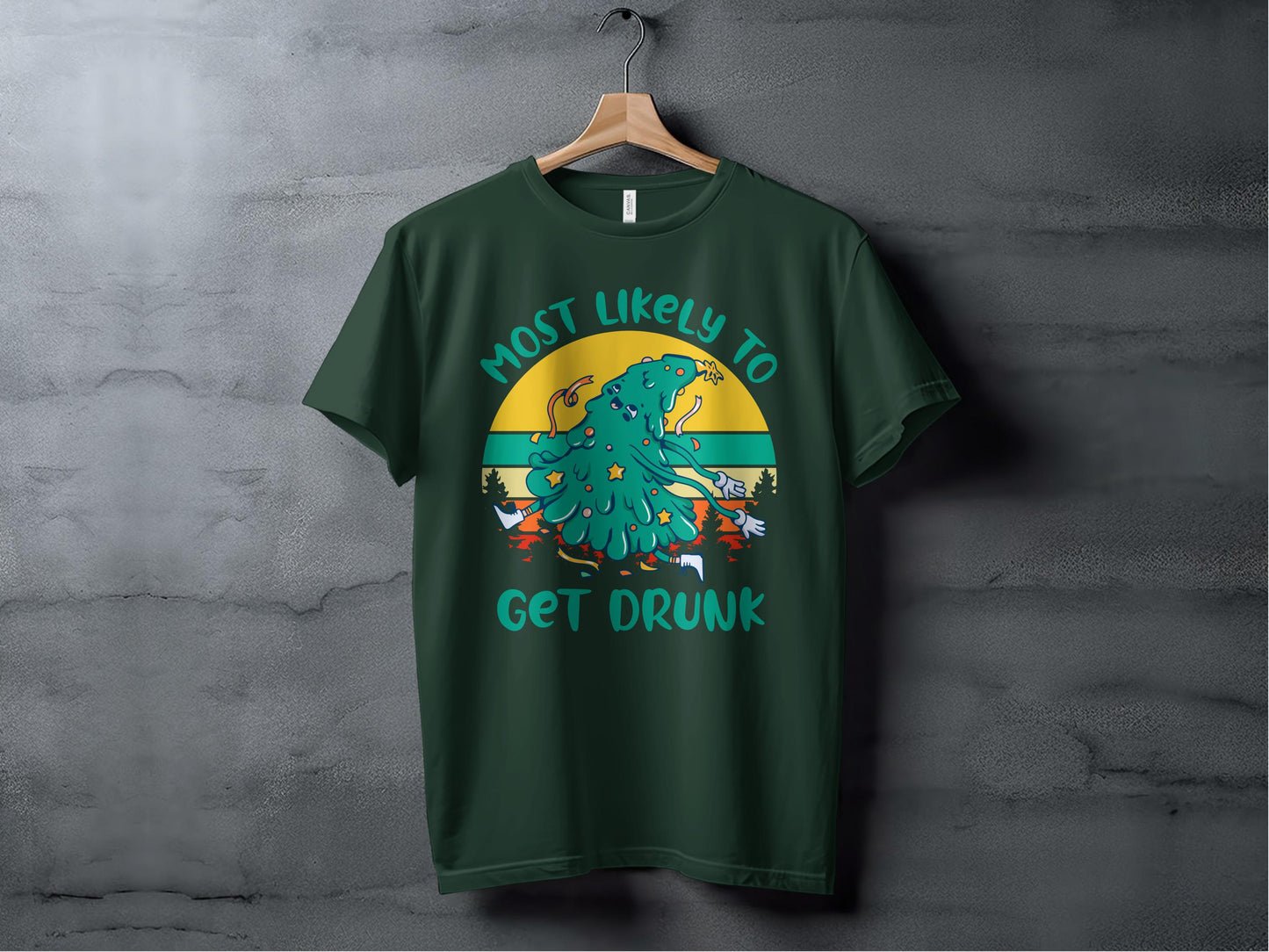 Most Likely To Get Drunk Funny Graphic Tee product