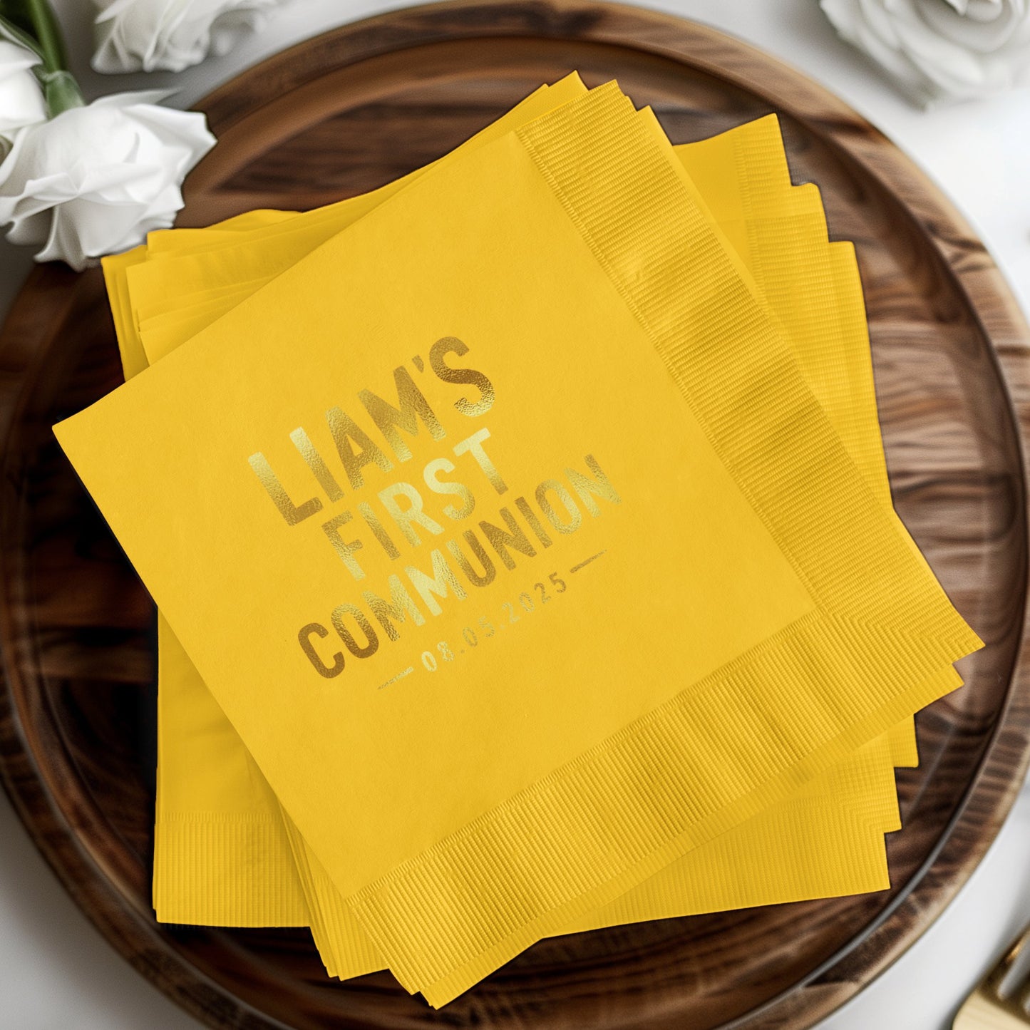 Customized First Communion Party Napkins Product